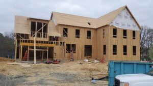 Framing Progress 3 - Wakefield Homes LC Award-Winning Custom Home Builder in Alexandria & Fairfax